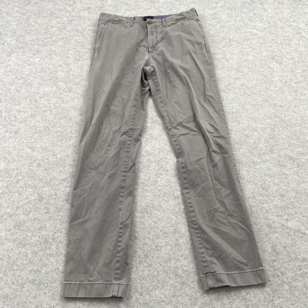 J.Crew Pants Mens 30x32 (31x30) Gray Chino Stretch Straight Leg Casual Fit
